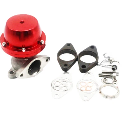 Nuevo colector de escape turbo externo atornillable universal de 38 mm puerta de descarga y juntas Foto 1 de 4