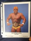 Hulk Hogan WWF Original/Authentic 1989 Promo Photo Facsimile Autograph