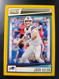 Tarjeta 2022 Score Josh Allen Gold Zone #265 - Imagen 1 de 2