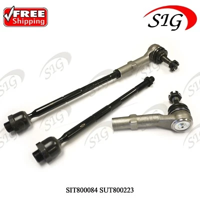 Kit de 4 piezas de extremos de varilla de amarre interior y exterior delanteros para Cadillac Escalade ESV EXT 2007-2014 Foto 1 de 4