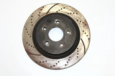 2003-2008 NISSAN 350Z INFINITI G35 COUPE REAR DRILLED/SLOTTED ROTOR P1064 - Image 1 of 4