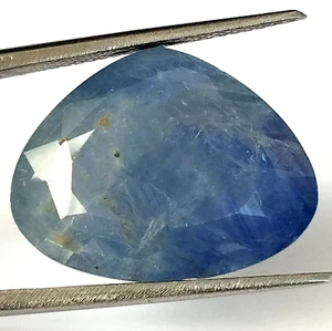 Blue Sapphire Heart Cut Faceted Natural Unheated Burmese Gemstone 21.70 Carat - Picture 1 of 7