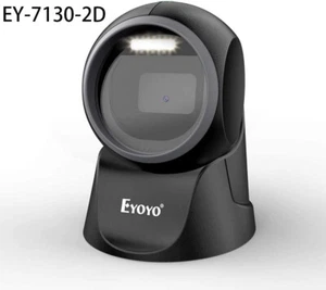 Eyoyo Hands-Free 2D Desktop Barcode Scanner QR Bar Code Reader for Library Store - Picture 1 of 82