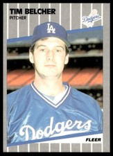 1989 Fleer Tim Belcher Los Angeles Dodgers #54