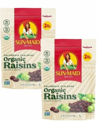 Sun-Maid Organic Raisins, 32 Ounce (2 Count) - Image 1 of 4