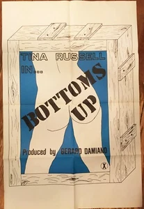 ABAJO HACIA ARRIBA - Original Una Hoja 1974 Tina Russel en Gerard Damiano GRAN FORMA - Imagen 1 de 1