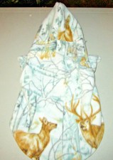 M Dog shirt/coat [Deer white] fleece handmade