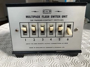 H & M Multipack Flash Switch Unit 6 passing contact switches - Picture 1 of 6