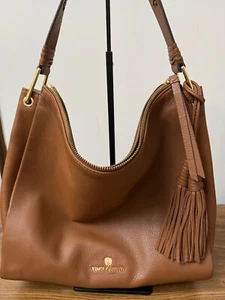 Vince Camuto Large Brown Leather Slouchy Shoulder Bag - Picture 1 of 8