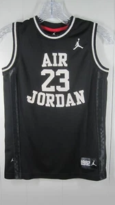 Jordan Shirt Boys 10-12 Yr Black Tank Jersey Air Jordan Basketball Sports Casual - Picture 1 of 11