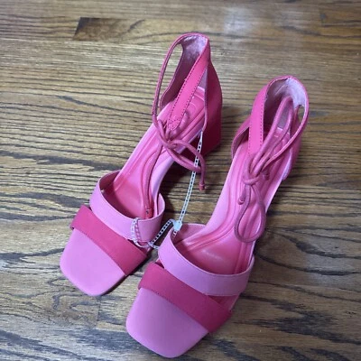 Zapatos de vestir Giani Bini Late Nite rosa caramelo tacón ancho, talla 7, nuevos sin caja. Foto 1 de 4