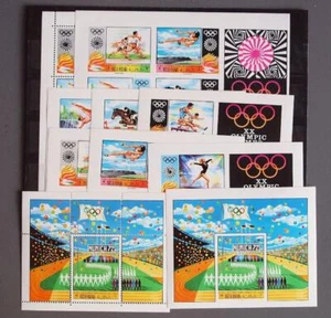 RAS AL KHAIMA 1972 Juegos Olímpicos, XF Perf+ImPerf MNH/** Hojas, Atletismo deportivo Emiratos Árabes Unidos - Imagen 1 de 4