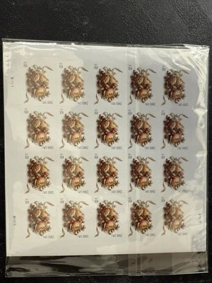 2017 USPS Celebration Corsage 2oz Forever Stamps - 20 Stamp Sheet Scott #5200 - Image 1 of 2
