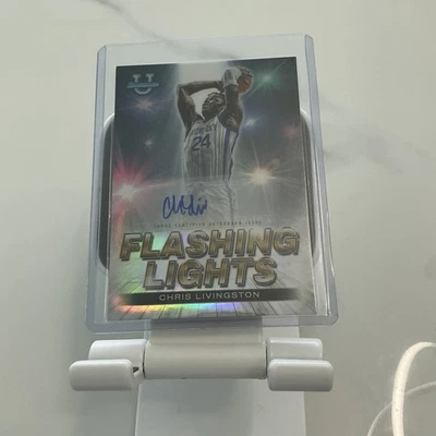 2022-23 Bowman's Best U - FLASHING LIGHTS AUTO Chris Livingston /99 Kentucky - Image 1 of 3