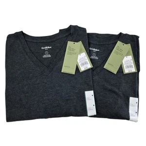 GOODFELLOW & CO Herren T-Shirt Railroad Grau V-Ausschnitt Kurzarm Gr. M (2er Pack) - Bild 1 von 6