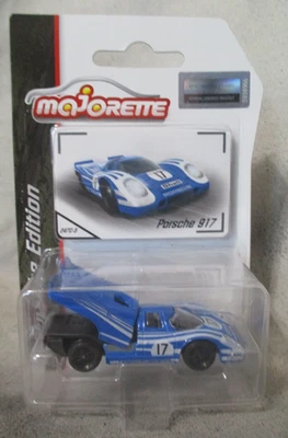 Coche de carreras Majorette Porsche Series Porsche 917 azul diecast 1:64 Foto 1 de 4