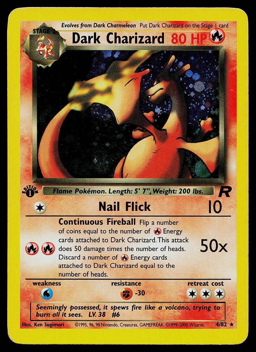 ポケモンカードゲーム pokemon card Dark Charizard Dark Charizard 21/82 Pokemon Team Rocket Non Holo Rare WOTC