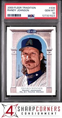 2000 FLEER TRADITION #438 RANDY JOHNSON HOF POP 2 PSA 10 - Image 1 of 3