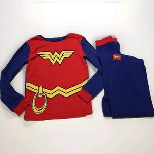 DC Comics Wonder Woman Sleepwear Youth Girls Sz 8 Pajamas Costume - Picture 1 of 5