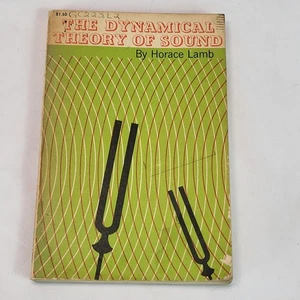 The Dynamical Theory of Sound by Horace Lamb Dover 2nd Edition Reprint - Picture 1 of 12