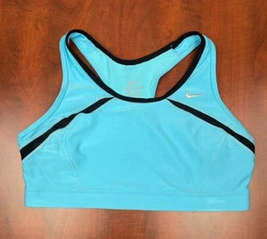 Nike Women’s Dri-Fit Running Sports Bra Blue Size Large 396750-485 - Picture 1 of 10