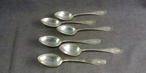 6 Alvin Sterling Silver Teaspoon Pattern? Letter Y Monogram 110g Grams Spoon A - Picture 1 of 19