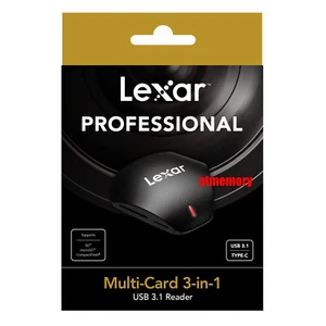 Lexar Professional Multi-Card 3 in 1 USB3.1 Reader SD/Micro SD/CF LRW500URB - Picture 1 of 1