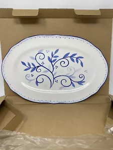NORITAKE - SUSAN SARGENT - BLUE SUNRISE - PLATTER 14 1/2" 9469 - Picture 1 of 8
