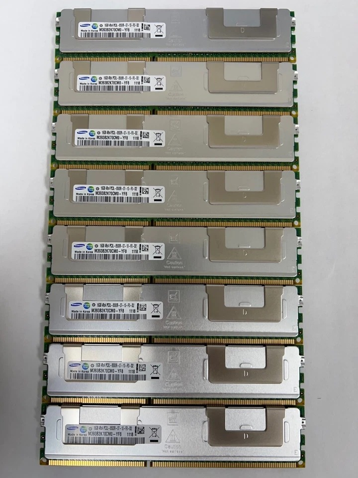 128GB (8x16GB) DDR3 PC3-8500R 4Rx4 ECC Reg Server Memory RAM Dell PowerEdge R620 - Image 1 of 1