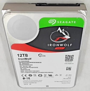 12TB SEAGATE ST12000NE0008 IRONWOLF NAS 3.5" SATA HDD Hard Disk Drive - Photo 1/1