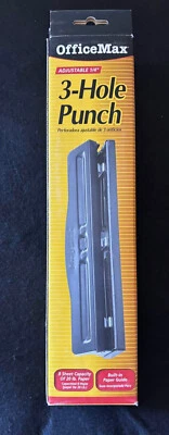 Office Max可调节3孔打孔8张容量 — 第 1/3 张图片