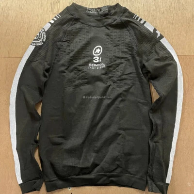 ASSOS MEN’S BASE LAYER LONG SLEEVE LS SKINFOIL EARLYWINTER S7 BLACK - Image 1 of 4