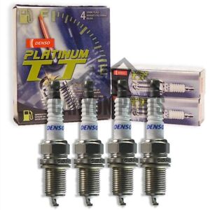 New 4pc DENSO Platinum TT Spark Plugs for 2001-2005 HONDA CIVIC L4-1.7L