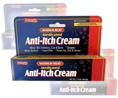 Creme anti-coceira medicado Natureplex Maximum Relief 1,5 oz pomada para coceira EUA - Imagem 1 de 2