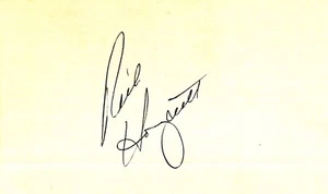 Rick Honeycutt Mariners signed 3x5 index card - Picture 1 of 1