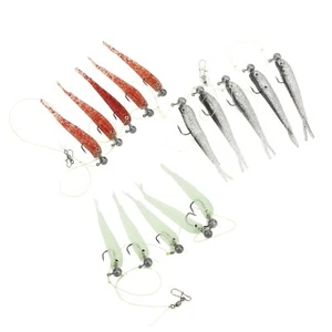 1 Set Umbrella Fishing Rig Kit Set Artificial Soft Fishing Lures Bait Rig - Picture 1 of 21