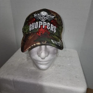 Bestickte Baseball Cap Totenkopf Camouflage Choppers Biker Design - BB0086 - Bild 1 von 5