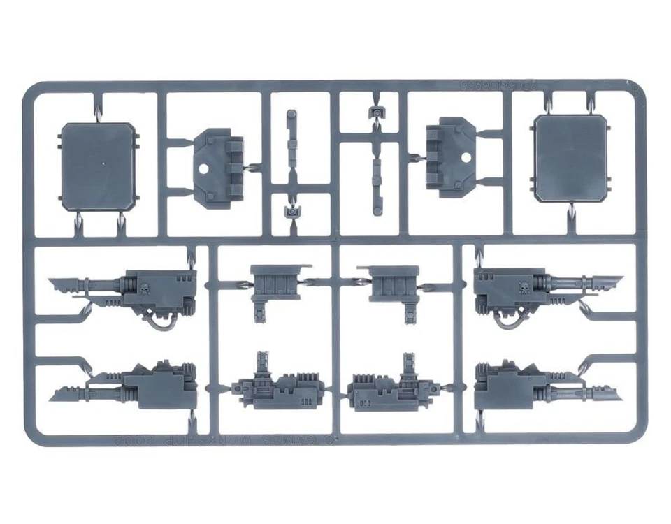 Warhammer 40k Space Marine/Chaos Predator  Lascannon/Heavy Bolter Sponsons Sprue - Image 1 of 1