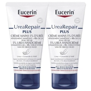 Eucerin UreaRepair Plus Hand Creme 5% Urea Set of 2x75ml - Exp: 04/2026 - Picture 1 of 1