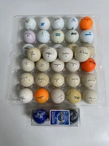 VINTAGE Lot 27 SIGNATURE & Logo GOLF BALLS Nicklaus Hogan Trevino Tony Jacklin - Picture 1 of 7