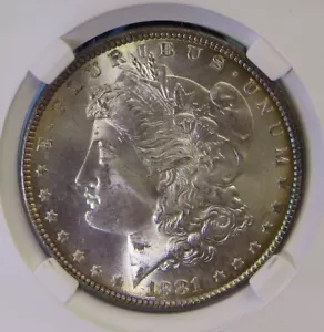 1881 Morgan Silver Dollar MS-67 Rim and Reverse Tonning. Beautiful details - Picture 1 of 23