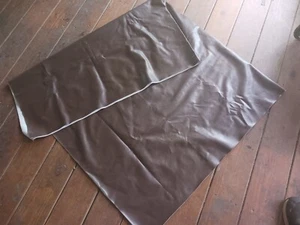 Brown Faux Leather Fabric Auto Furniture Upholstery Repair 54" Wide 6 Feet Long  - Picture 1 of 4