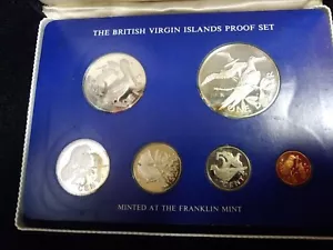 1975 British Virgin Islands Proof Set 6 Coin Set COA (#F-5) - Picture 1 of 6