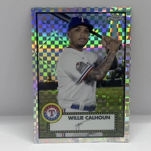 2021 Topps Chrome Platinum Anniversary Willie Calhoun Base #441 XFractor - Bild 1 von 2