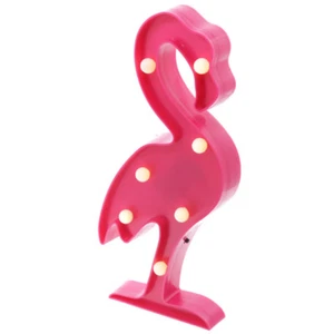NOVELTY FUNKY FLAMINGO SHAPED LED LIGHT NIGHT LAMP NEW IN GIFT BOX - Picture 1 of 5