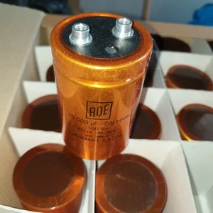NOS ROE GOLD EYE/A 10000uF 100V 51x80mm AUDIO GRADE HI-END CAP! 1PC - Picture 1 of 14