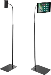 Gooseneck Tablet Floor Stand Tall,Adjustable Height Universal 360 Degree Rotatin - Picture 1 of 2