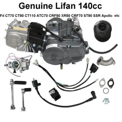 Motor manual Lifan 140cc para Honda CRF50 Z50 ATC70 Pit Bike 150CC 200CC Foto 1 de 4