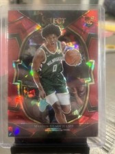 2022-23 PANINI SELECT MARJON BEAUCHAMP #75 RED CRACKED ICE ROOKIE CONCOURSE 