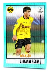 2021 Topps Merlin Aqua Refractor Giovanni Reyna Borussia Dortmund #11 - Bild 1 von 2